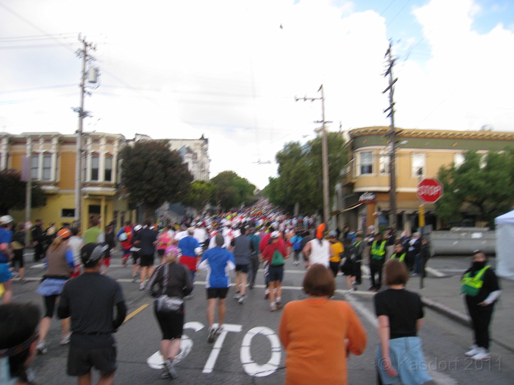 2011 Bay to Breakers Sunday 0320.JPG - I was able to participate in the 2011, 100th anniversary of the San Francisco Bay to Breakers 12K race. A great weekend for sight seeing and racing.